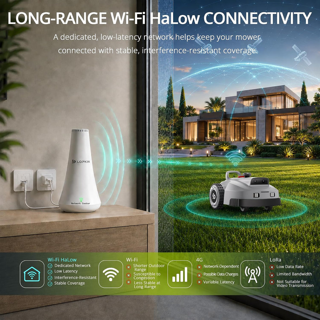 15 days free Trial - Meeting your new Lawn Guy - Lopkin L2500 Robotic Lawn Mower - 1 Acre, NetRTK + AI Vision (Chicago)