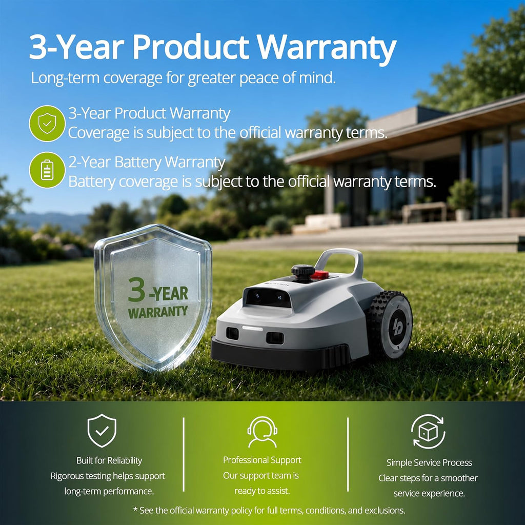 15 days free Trial - Meeting your new Lawn Guy - Lopkin L2500 Robotic Lawn Mower - 1 Acre, NetRTK + AI Vision (Chicago)
