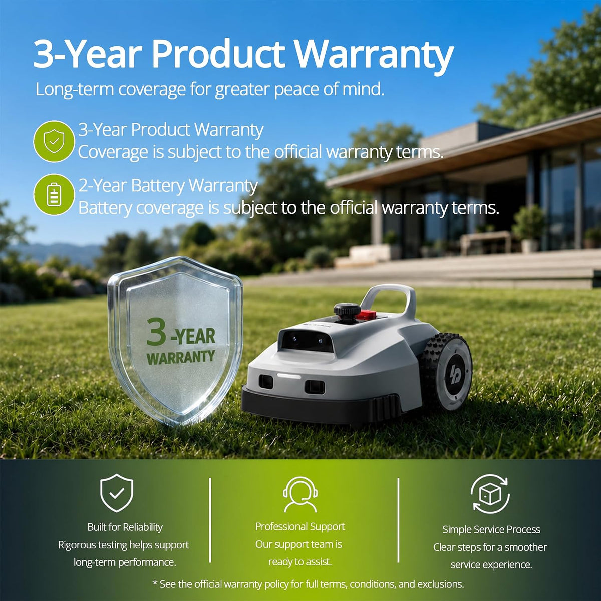 15 days free Trial - Meeting your new Lawn Guy - Lopkin L2500 Robotic Lawn Mower - 1 Acre, NetRTK + AI Vision (Chicago)