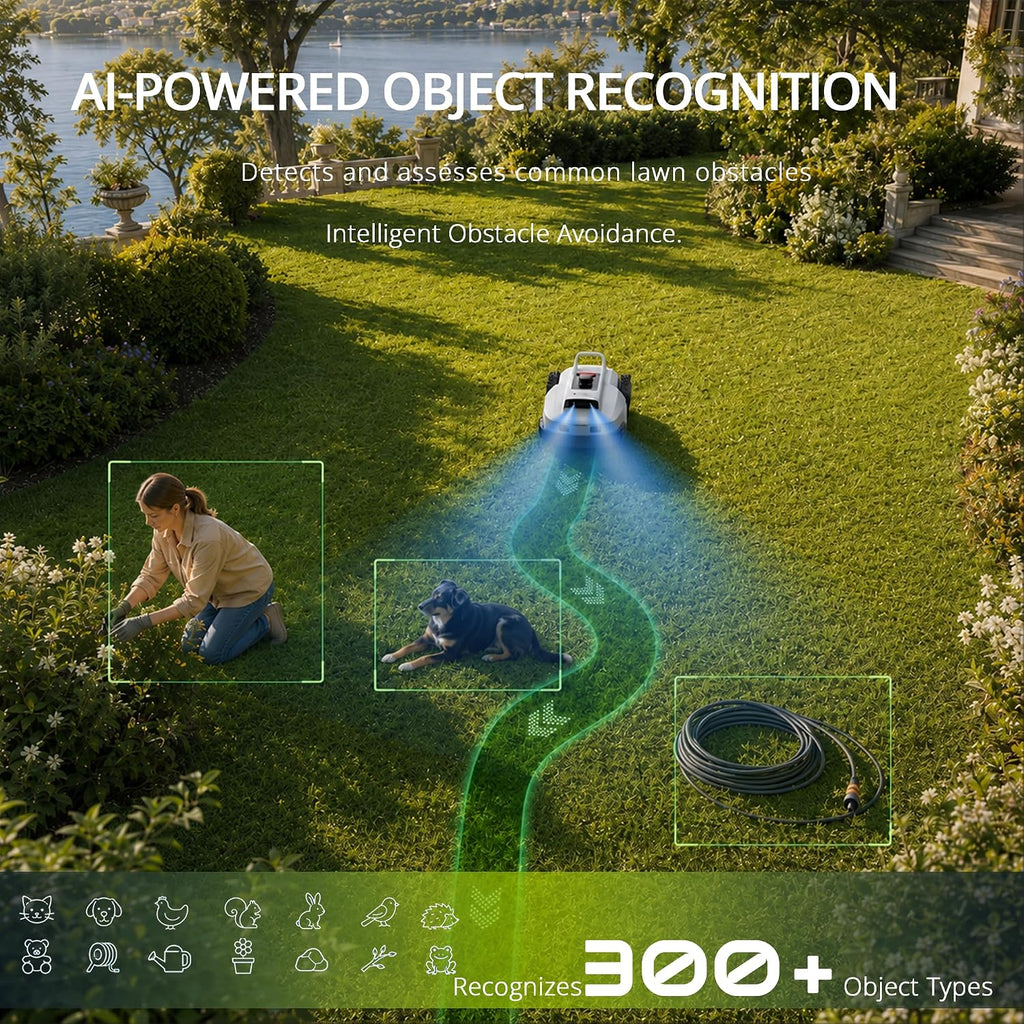 15 days free Trial - Meeting your new Lawn Guy - Lopkin L2500 Robotic Lawn Mower - 1 Acre, NetRTK + AI Vision (Chicago)