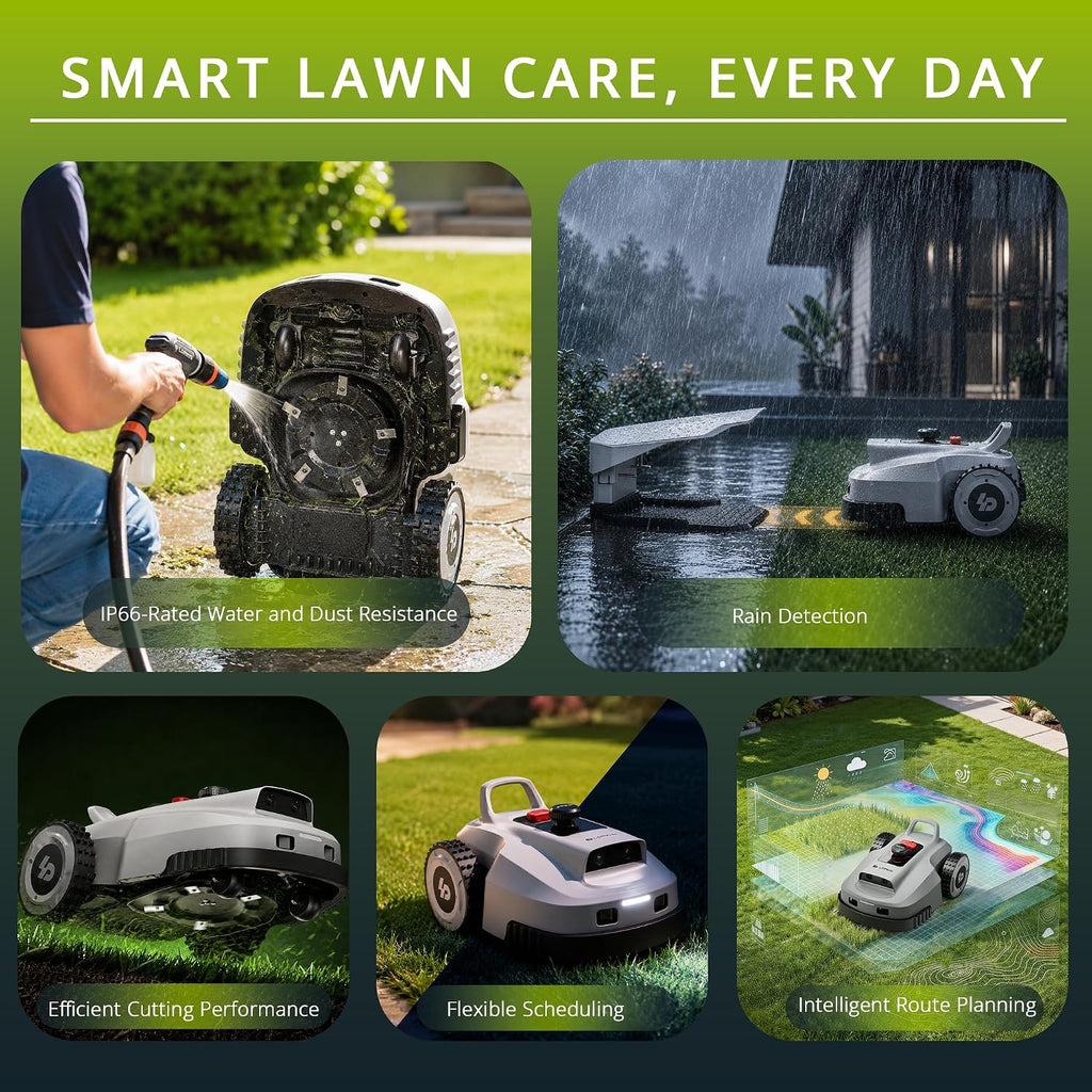 15 days free Trial - Meeting your new Lawn Guy - Lopkin L2500 Robotic Lawn Mower - 1 Acre, NetRTK + AI Vision (Chicago)