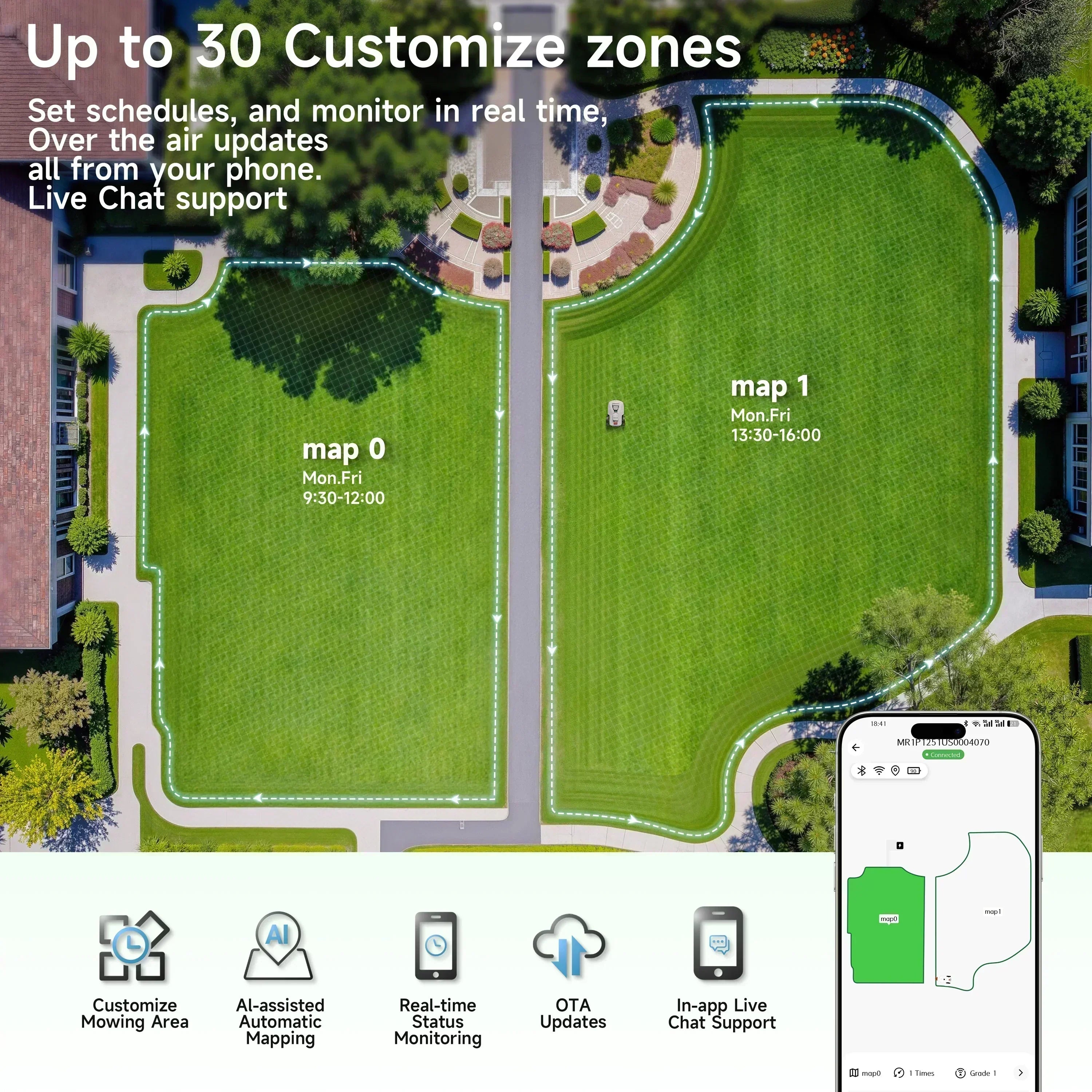 Robots As A Service - BESTMOW Robotic Lawn Mower - Boston
